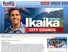 Tablet Screenshot of ikaikaanderson.com